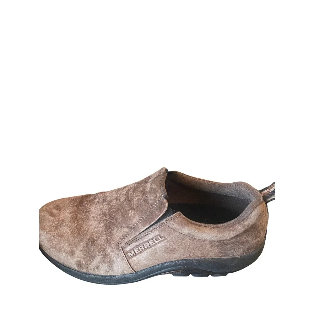 Merrell Mens Jungle Moc Suede Slip On Hiking Casual Comfort Shoes Brown‎ Size 12